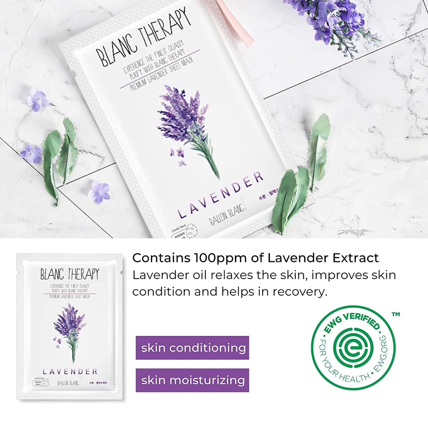 Blanc Therapy Facial Sheet Masks Set B