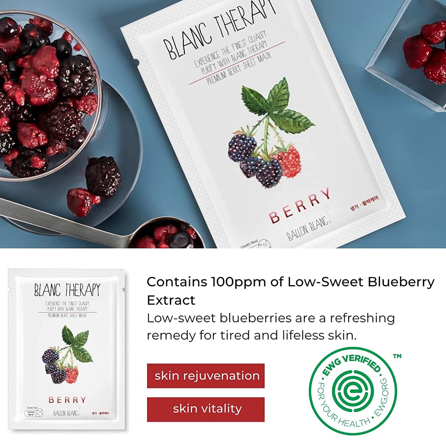 Blanc Therapy Facial Sheet Masks Set B
