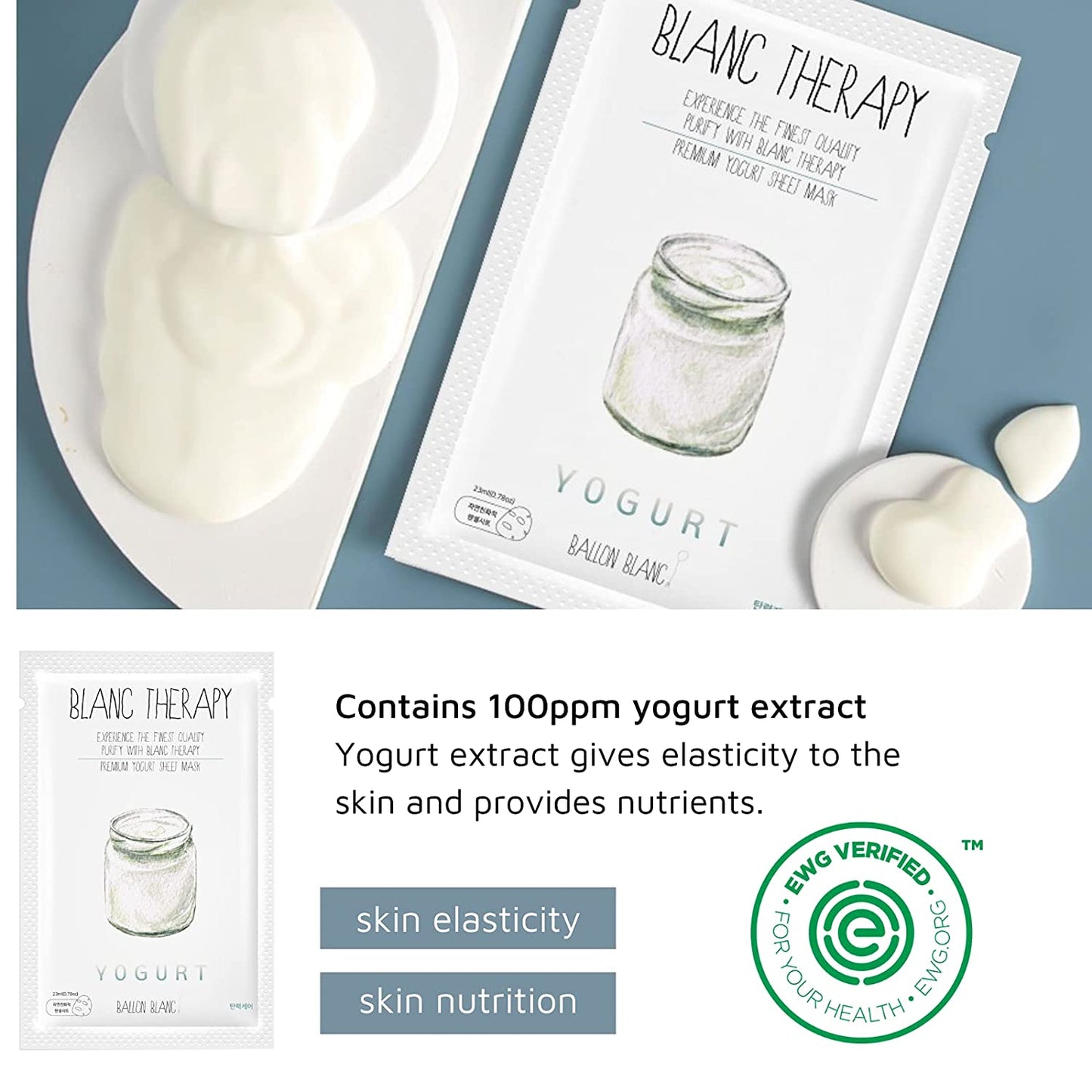Blanc Therapy Facial Sheet Masks Set B