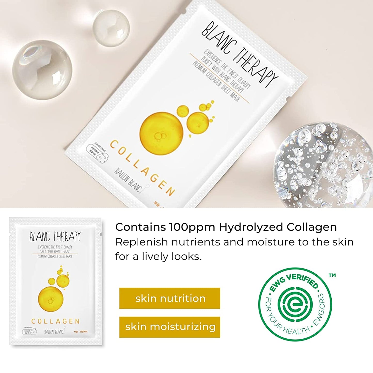 Blanc Therapy Facial Sheet Masks Set B