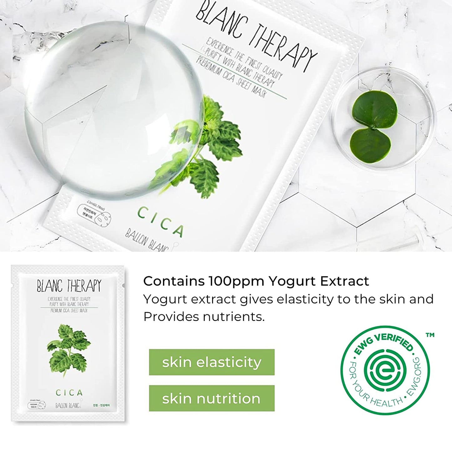 Blanc Therapy Facial Sheet Masks Set B
