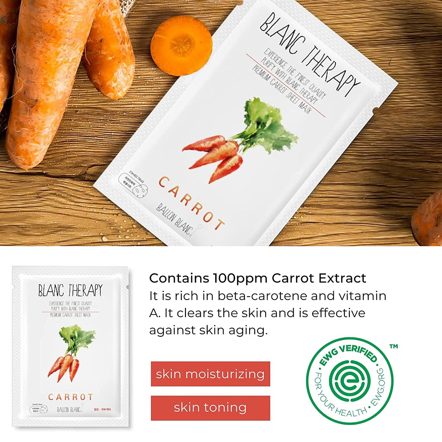 Blanc Therapy Facial Sheet Masks Set B